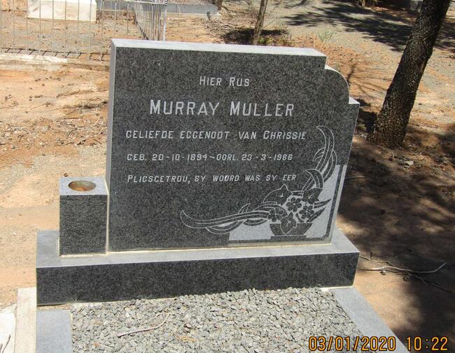 MULLER Murray 1894-1986