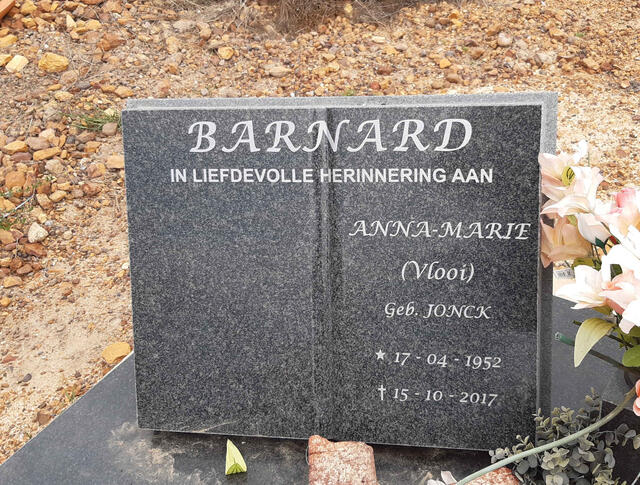 BARNARD Anna-Marie nee JONCK 1952-2017