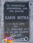 BOTHA Karin 1970-2012