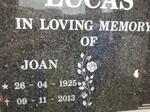 LUCAS Joan 1925-2013