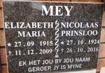 MEY Nicolaas Prinsloo 1924-2016 & Elizabeth Maria 1915-2009