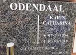 ODENDAAL Karin Catharina 1956-2018