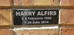 ALFIRS Harry 1920-2014