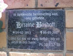 BOSHOFF Lorraine 1953-2017