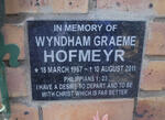 HOFMEYR Wyndham Graeme 1967-2011