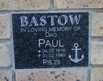 BASTOW Paul 1918-1989