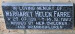 FARRE Margaret Helen 1911-1983
