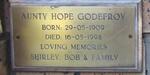 GODEFROY Hope 1909-1998