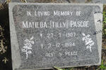 PASCOE Matilda 1907-1994