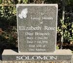 SOLOMON Elizabeth Rose nee BRISCOE 1911-1996