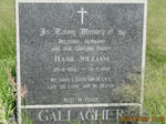 GALLAGHER Basil William 1928-1967