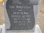 WIT Hester, de 1902-1970