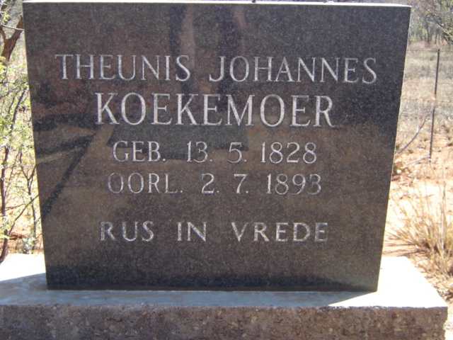 KOEKEMOER Theunis Johannes 1828-1893
