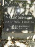 VREUGDENBURG Martha Carolina 1961-1961