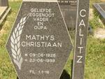 CALITZ Mathys Christiaan 1926-1999