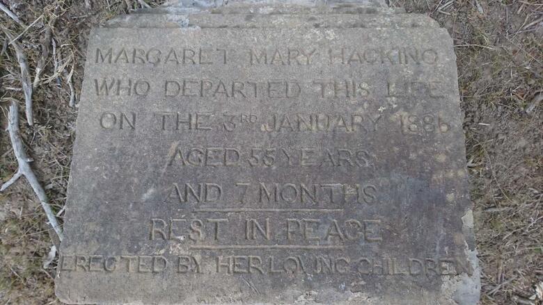 HACKING Margaret Mary -1886