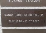 GELDERBLOEM Nancy Carol 1940-2020