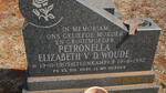 WOUDE Petronella Elizabeth, v.d. nee STEENKAMP 1905-1992