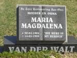 WALT Maria Magdalena, van der 1904-1995