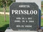 PRINSLOO Grieta 1927-2004