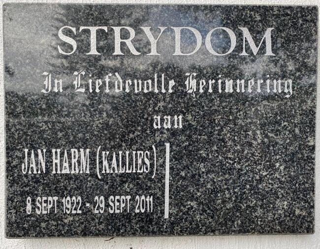 STRYDOM Jan Harm 1922-2011