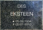 EKSTEEN Des 1934-2010