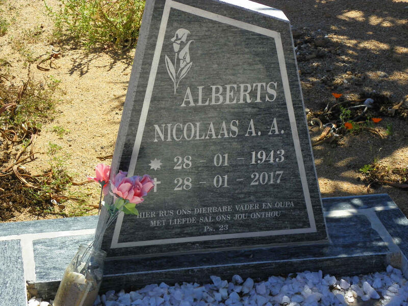 ALBERTS Nicolaas A.A. 1943-2017