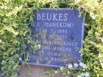 BEUKES G.E. nee HANEKOM 1888-1977