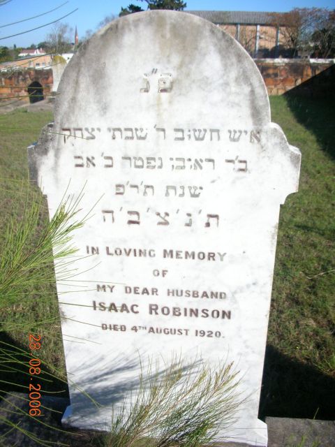 ROBINSON Isaac -1920