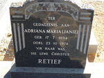 RETIEF Adriana Maria 1894-1974