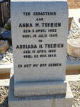 TOERIEN Anna M. 1862-1945 :: TOERIEN Adriana H. 1866-1945