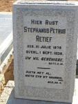 RETIEF Andries Petrus 1879-1938