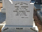 MALAN George Stephanus 1854-1951 & Rachel Elizabeth C. DU PLESSIS 1858-1940
