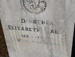 MALAN Dorothea Elizabeth 1907-1909