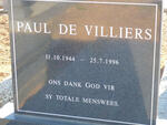 VILLIERS Paul, de 1944-1996