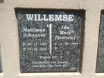 WILLEMSE Mattheus Johannes 1936-2020 & Ida Mary GRAHAM 1944-