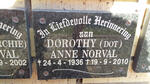 NORVAL Dorothy Anne 1936-2010