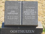 OOSTHUIZEN Jan Abraham 1910-1981 & Louisa Johanna M. NEL 1909-2005