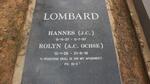 LOMBARD J.C. 1927-1997 & A.C. OCHSE 1926-2016