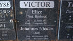 VICTOR Johannes Nicolas 1926-2018 & Elize BOTHMA 1933-2011