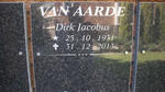 AARDE Dirk Jacobus, van 1931-2013