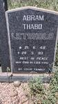 LETSHOLO Abram Thabo 1948-1983