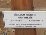 MATTHEWS William Martin 1944-2020