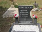 HERSELMAN Hester Susanna 1940-2018