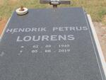 LOURENS Hendrik Petrus 1945-2019