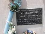 VOLSCHENK Jan. E. 1935-2016 & Susanna P.G. 1936-