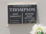 THOMPSON John Hardisty 1932-2018 & Jenifer Mary POCOCK 1933-