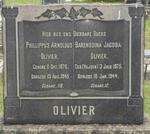 OLIVIER Phillippus Arnoldus 1876-1945 & Barendina Jacoba VILJOEN 1875-1944
