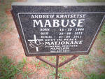 MABUSE Andrew Khatsetse 1944-2011 & Blazi Magdeline 1954-?