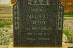 COETZEE Aletta J.E. nee BREYTENBACH 1881-1921
